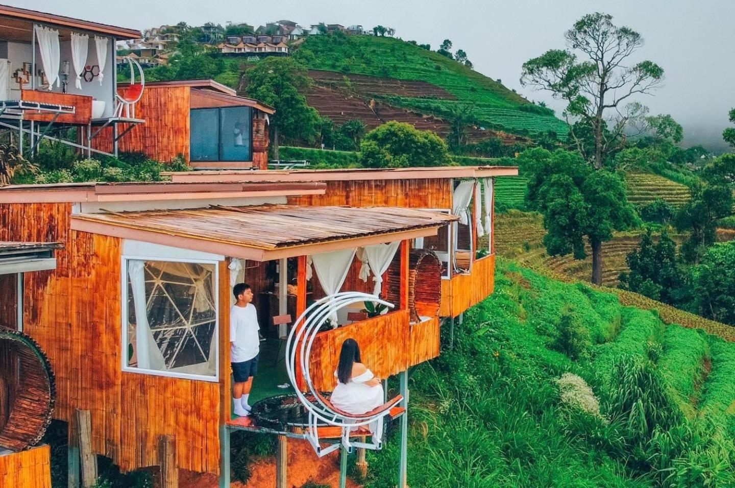 ไร่ดอยช้าง ม่อนเเจ่ม Hotel Mon Jam Exterior photo